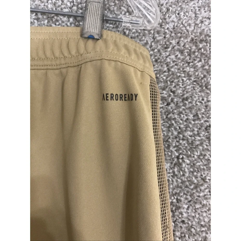 Adidas Primegreen Track Pants Joggers Beige XXL 3 Stripe Soccer Athletic Gym Fit